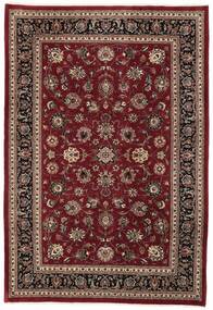 絨毯 オリエンタル サルーク 203X298 ブラック/茶色 (ウール, ペルシャ/イラン)