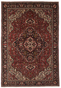 絨毯 オリエンタル バクティアリ 203X297 ブラック/ダークレッド (ウール, ペルシャ/イラン)