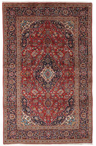  Keshan Teppich 192X300 Persischer Wollteppich Dunkelrot/Schwarz Carpetvista