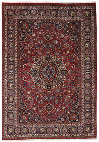 198X288 Tappeto Mashad Orientale Nero/Rosso Scuro (Lana, Persia/Iran) Carpetvista