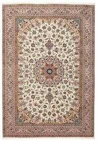 Tabriz 50 Raj Rug 205X300 Brown/Beige Wool, Persia/Iran