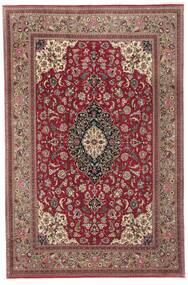 195X300 Qum Kork/Silk Rug Oriental Brown/Dark Red (Wool, Persia/Iran)