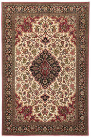  Persian Qum Kork/Silk Rug 195X300 Dark Red/Black (Wool, Persia/Iran)