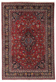  Persian Mashad Rug 196X293 Black/Dark Red Carpetvista