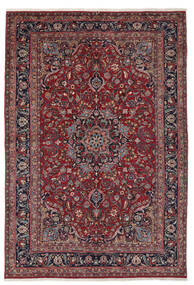  Persian Mashad Rug 204X302 Dark Red/Black Carpetvista