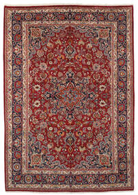 Maschad Teppich 200X285 Dunkelrot/Schwarz Wolle, Persien/Iran Carpetvista
