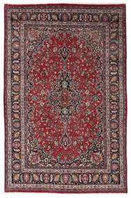  Mashad Rug 196X295 Persian Wool Dark Red/Black Carpetvista