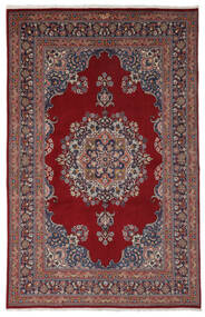 194X300 Alfombra Mashad Oriental Rojo Oscuro/Negro (Lana, Persia/Irán) Carpetvista