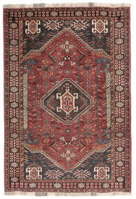 絨毯 カシュガイ 111X160 ダークレッド/ブラック (ウール, ペルシャ/イラン)