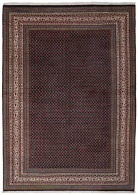 絨毯 オリエンタル サルーク Mir 217X315 ブラック/ダークレッド (ウール, ペルシャ/イラン)