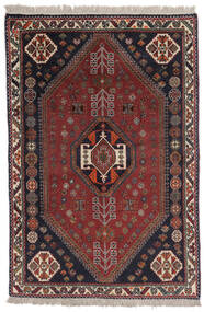 103X152 Tappeto Ghashghai Orientale Nero/Rosso Scuro (Lana, Persia/Iran) Carpetvista