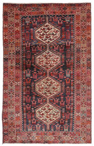  130X210 Hamadan Covor Dark Red/Negru Persia/Iran
 Carpetvista