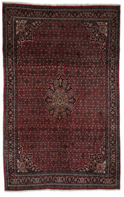 絨毯 ビジャー 222X351 ブラック/ダークレッド (ウール, ペルシャ/イラン)