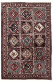  Orientalischer Yalameh Teppich 200X305 Schwarz/Dunkelrot Wolle, Persien/Iran