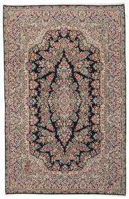 195X306 絨毯 ケルマン オリエンタル 茶色/ブラック (ウール, ペルシャ/イラン)