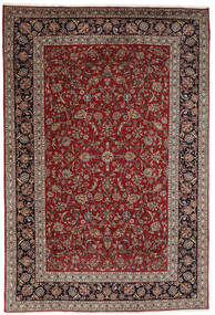 Keshan Teppich 247X360 Dunkelrot/Braun Wolle, Persien/Iran Carpetvista