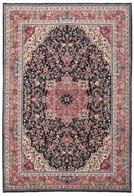 210X308 Tapete Oriental Sarough Sherkat Farsh Preto/Vermelho Escuro (Lã, Pérsia/Irão)