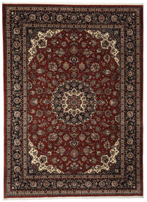 245X338 Alfombra Mashad Fine Oriental Negro/Marrón (Lana, Persia/Irán) Carpetvista