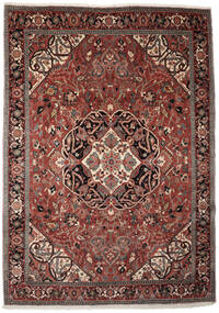  Persischer Heriz Teppich 245X348 Dunkelrot/Schwarz (Wolle, Persien/Iran)
