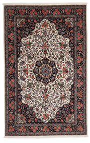 絨毯 ビジャー 140X220 ブラック/ダークレッド (ウール, ペルシャ/イラン)