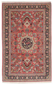  Sarouk Rug 135X218 Persian Wool Dark Red/Brown Small Carpetvista