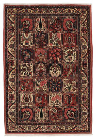 145X215 絨毯 バクティアリ オリエンタル ブラック/ダークレッド (ウール, ペルシャ/イラン) Carpetvista