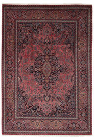  244X350 Mashad Rug Black/Dark Red Persia/Iran Carpetvista