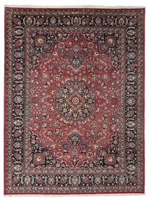 Tapete Mashad 260X345 Vermelho Escuro/Preto Grande (Lã, Pérsia/Irão)