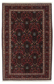  133X200 Sarough Fine Matot Matto Musta/Tummanpunainen Persia/Iran Carpetvista