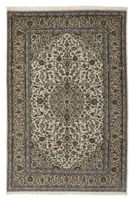144X215 Keshan Teppich Orientalischer Schwarz/Braun (Wolle, Persien/Iran) Carpetvista