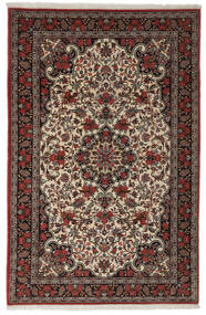 絨毯 ビジャー 138X210 ブラック/ダークレッド (ウール, ペルシャ/イラン)