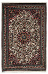 絨毯 ビジャー 140X214 ブラック/ダークレッド (ウール, ペルシャ/イラン)