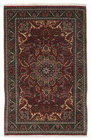 絨毯 ペルシャ サルーク 127X204 ブラック/茶色 (ウール, ペルシャ/イラン)