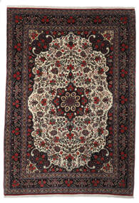 Bidjar Matot Matto 222X330 Musta/Tummanpunainen Villa, Persia/Iran Carpetvista