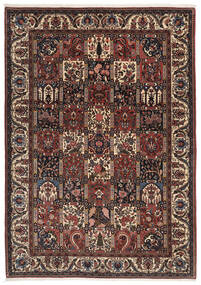 絨毯 オリエンタル バクティアリ 210X303 ブラック/ダークレッド (ウール, ペルシャ/イラン)