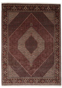 257X354 絨毯 オリエンタル ビジャー Takab/Bukan ブラック/茶色 大きな (ウール, ペルシャ/イラン) Carpetvista