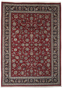  Orientalischer Sarough Teppich 248X345 Schwarz/Braun Wolle, Persien/Iran Carpetvista