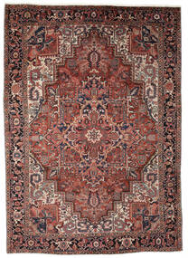  Persischer Heriz Teppich 248X345 Dunkelrot/Schwarz (Wolle, Persien/Iran)
