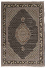  Tabriz 50 Raj Rug 196X290 Persian Wool Brown/Black Carpetvista