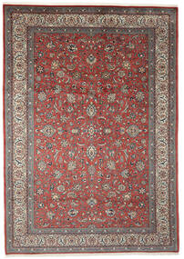 245X348 Alfombra Sarough Oriental Rojo Oscuro/Marrón (Lana, Persia/Irán) Carpetvista