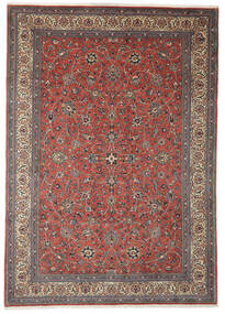 240X338 Alfombra Sarough Oriental Rojo Oscuro/Marrón (Lana, Persia/Irán) Carpetvista