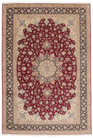 201X297 絨毯 オリエンタル タブリーズ 50 Raj 茶色/ダークレッド (ウール, ペルシャ/イラン) Carpetvista