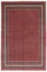 204X308 Χαλι Sarough Mir Ανατολής Σκούρο Κόκκινο/Μαύρα (Μαλλί, Περσικά/Ιρανικά) Carpetvista