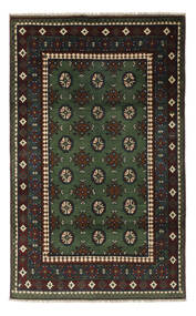 115X185 Tapis D'orient Afghan Fine Noir/Marron (Laine, Afghanistan) Carpetvista