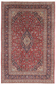 Tapis Persan Kashan 250X379 Rouge Foncé/Marron Grand (Laine, Perse/Iran)