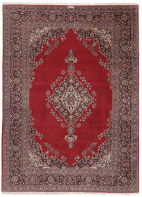 Tapete Oriental Kashan 284X397 Vermelho Escuro/Preto Grande (Lã, Pérsia/Irão)