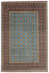  201X302 Medallion Afghan Fine Rug Wool, Carpetvista