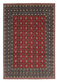  Itämainen Afghan Fine Matot Matto 203X291 Musta/Tummanpunainen Villa, Afganistan Carpetvista