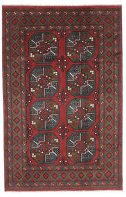 Tapete Oriental Afegão Fine 162X248 Preto/Vermelho Escuro (Lã, Afeganistão)