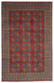 Afghan Fine Teppe 198X305 Mørk Rød/Svart Ull, Afghanistan Carpetvista